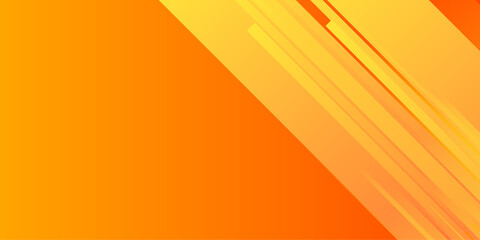 Modern orange gradient geometric shape background with dynamic light lines abstract