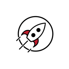 Rocket Logo icon vector template
