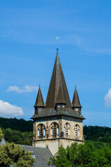Fototapeta na wymiar Roman Catholic Herz Jesu church from 1910 in the town of Thale in Saxony-Anhalt in Germany
