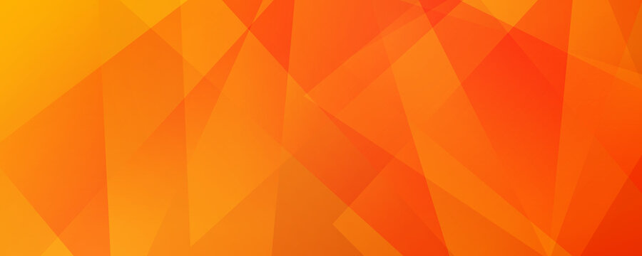 Abstract orange yellow gradient geometric shape background with dynamic triangle modern corporate concept for wide banner