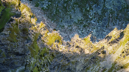aerial view of the mountains