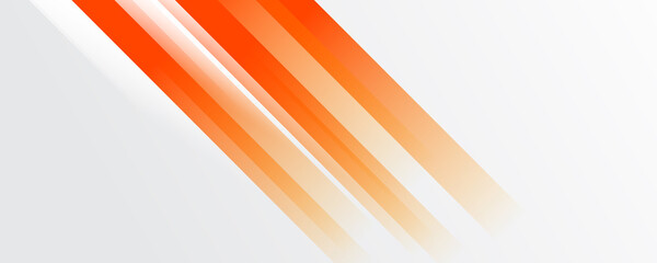 Abstract bright soft design background with orange wavy curved lines in dynamic smooth style vector illustration for wide banner