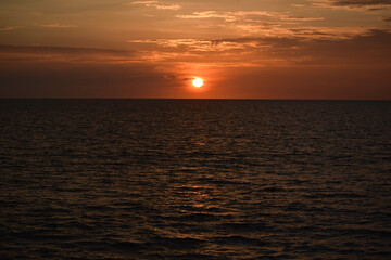 Sea ocean pacific sunset 