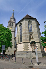 Konstanz, Germany, Parish collegiate church called 'St. Stephan' or 'Stephanskirche' in historic...