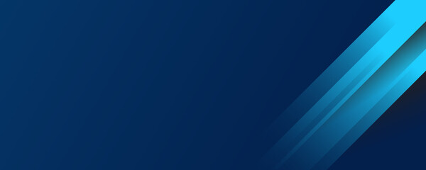 Trendy composition of blue technical shapes on black background. Dark metallic perforated texture design. Technology illustration. Vector header banner