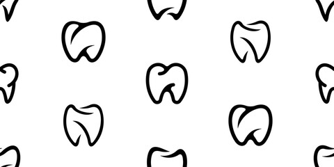 Seamless pattern with Dental. Icon design. Template elements