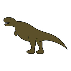 Dinosaur Tyrannosaurus on white background