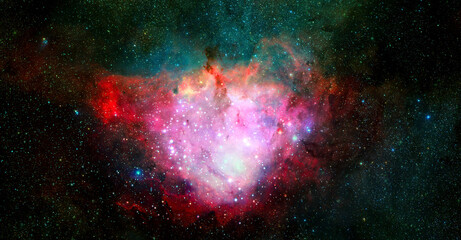 Obraz na płótnie Canvas Colourful view of the Universe. Elements of this image furnished by NASA