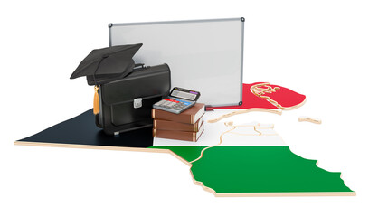 Business education in Kuwait concept, 3D rendering