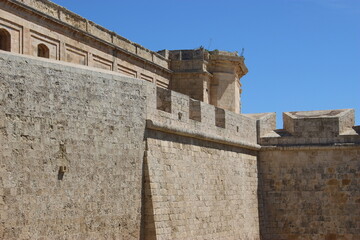 Remparts de Mdina (Rabat) sur l'&icirc;le de Malte