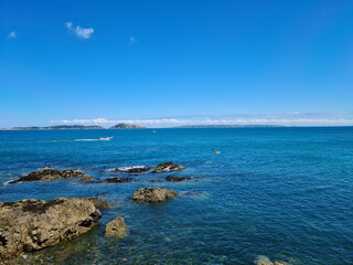 Fototapeta na wymiar Herm, Jethou, Sark, Guernsey Channel Islands