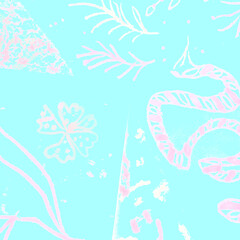Fototapeta na wymiar Artistic Sunrise Violet Watercolor Poster. Sunrise Violet Indigo Floral Decoration. Gentle Boho Chic Watercolor Poster. Sunrise Violet Pink Bohemian Fashion.