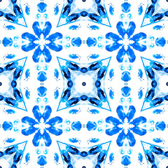 Portuguese Decorative Tiles. Muslim Illustration.