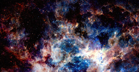 Naklejka na ściany i meble Galaxy by NASA. Elements of this image furnished by NASA