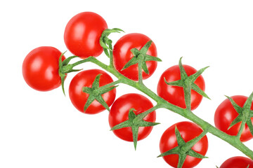 cherry tomatoes isolated on white background