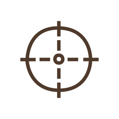 Simple vector icon with sight