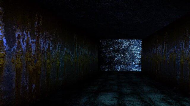 dark blue tunnel