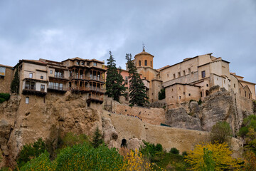 Fototapeta na wymiar Hanging houses of Cuenca, Spain. Casas Colgadas.