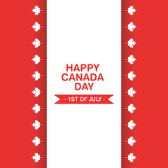 Obraz na płótnie Canvas Canada day card