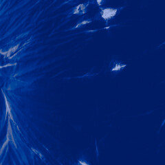 Tie Dye Line. Tye Closeup Marine Pattern. Spiral Silk Round Surface. Background Tie Dye Line. Simple Fashion Galaxy Design. Tye Bohemian Blue.
