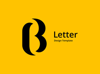 Letter B logo icon design template elements