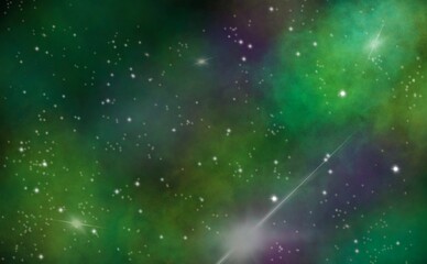 Abstract nebulous background with stars. Space background. Stardust. Shining stars. Realistic cosmos, color nebula. Milky Way. Colorful galaxy. Digital art drawing