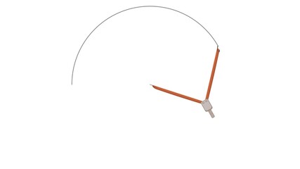 Fototapeta premium compasses draw a circle on a piece of paper