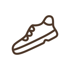 Simple vector icon with sneaker