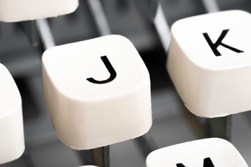 Manual Typewriter White Plastic Key Cap