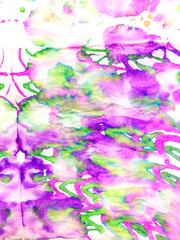 Indian Ikat. Tie-dye Craft Design. Dirty Art Tie