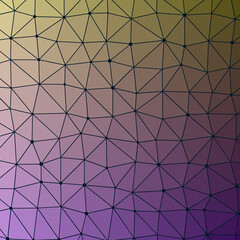 Obraz premium Electric Purple color Abstract color Low-Polygones Generative Art background illustration