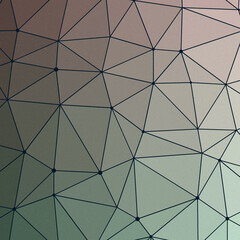 Obraz premium Peach Pearl color Abstract color Low-Polygones Generative Art background illustration