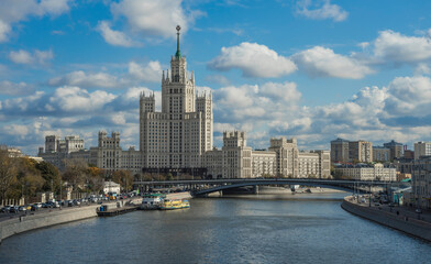 Fototapeta na wymiar historic buildings in moscow