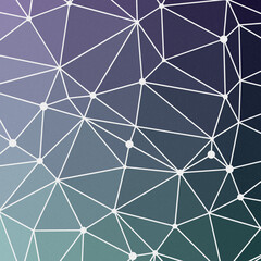 Teal Blue color Abstract color Low-Polygones Generative Art background illustration