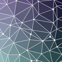 Obraz premium Teal Blue color Abstract color Low-Polygones Generative Art background illustration