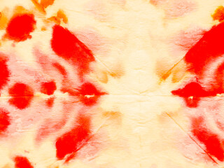 Watercolor Batik Repeat. Ink Red Ancient Pattern.