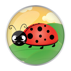Cute ladybug cartoon