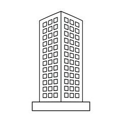 building icon vector sign isolated