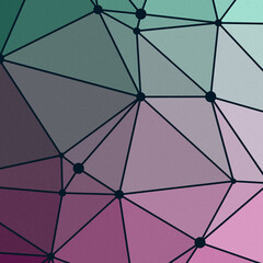 Aqua Green color Abstract color Low-Polygones Generative Art background illustration