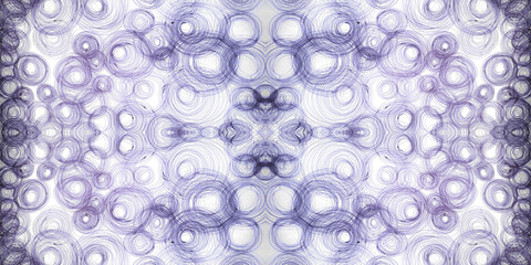 Hand Drawn Geometrical Pattern. Turquoise Dark