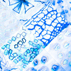 Sky Artistic Print. Marble Ice Pattern. Tye Die