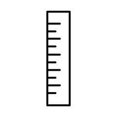 ruler measure tool repair maintenance and construction equipment line style icon
