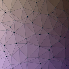 Obraz premium Royal Purple color Abstract color Low-Polygones Generative Art background illustration