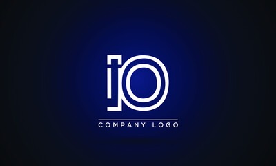  IO or OI Logo Initial letter Design Template Vector