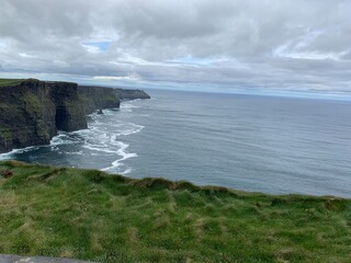 Fototapeta na wymiar Photo paysage Irlande, Cliff Of Moher falaise.