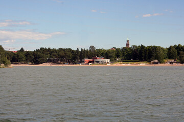Naklejka premium Baltic Sea, Helsinki Seashore, Finland