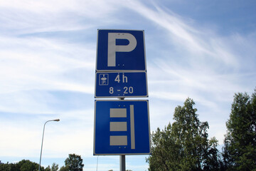 Parking Sign, Helsinki, Finland
