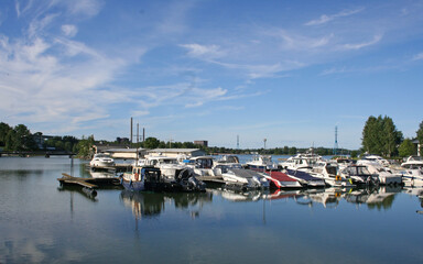 Fototapeta na wymiar Boat Trip in Baltic Sea, Helsinki, Finland