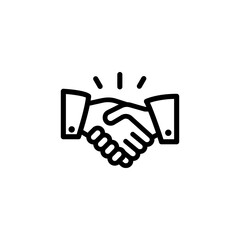 Handshake icon graphic design vector symbol