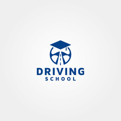 Fototapeta premium Driving School vector logo design